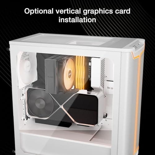 be quiet! Pure Base 501 DX ATX Mid Tower White Tempered Glass image