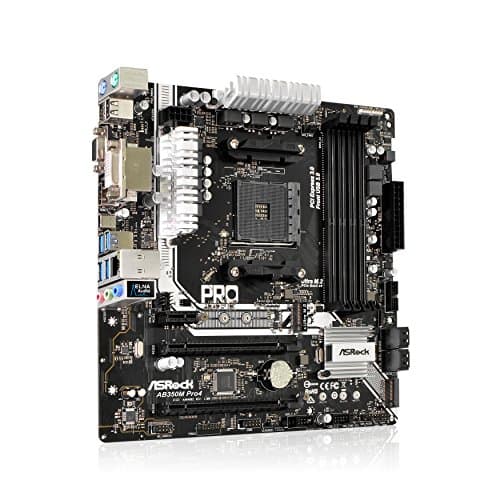 ASRock B350 AB350M Pro4 AM4 DDR4 Micro ATX image