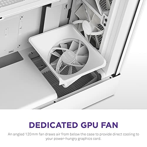 NZXT H5 Flow RGB (2023) ATX Mid Tower White Tempered Glass image