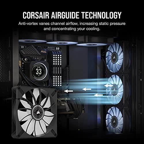 Corsair ML140 120mm LED White PWM ELITE Premium 82.9 CFM Black image