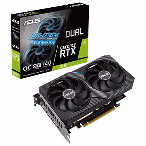 Asus DUAL OC GeForce RTX 3050 8GB GDDR6 Black image