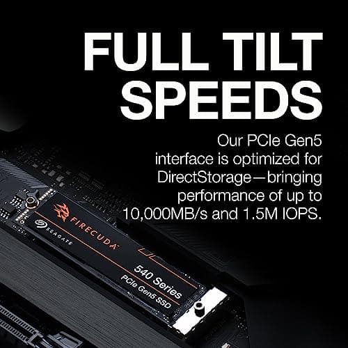 Seagate FireCuda 540 1TB SSD M.2-2280 PCIe 5.0 x4 NVMe image