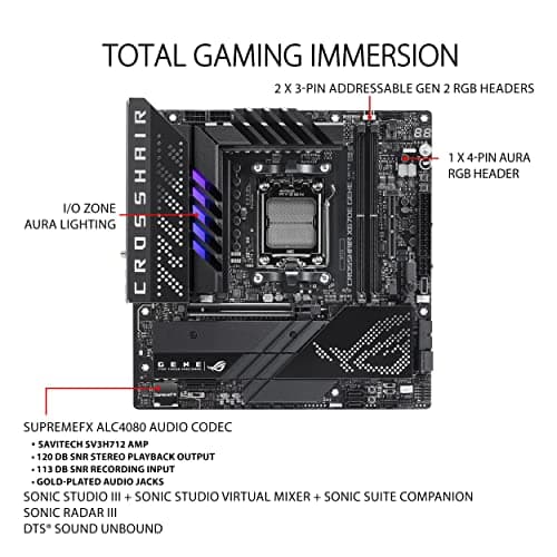 ASUS ROG CROSSHAIR X670E GENE Micro ATX Motherboard image