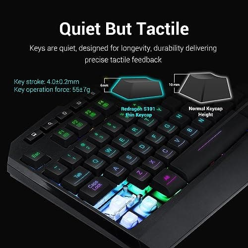Redragon S101 Wired Gaming Keyboard With Optical Mouse image