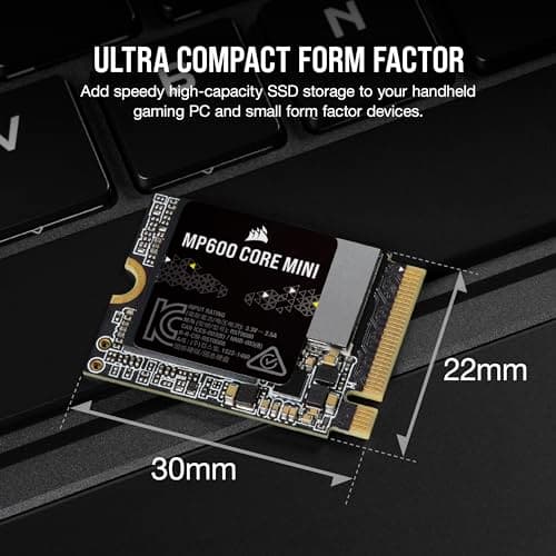 Corsair MP600 CORE MINI 2TB SSD M.2-2230 PCIe 4.0 x4 NVMe image