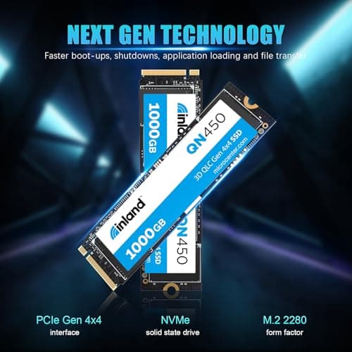 Inland QN450 1TB M.2-2280 SSD PCIe 4.0 X4 NVMe image
