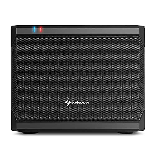 SHARKOON QB ONE Mini-ITX Desktop Black with Mesh Side Panel and USB 3.2 Gen 1 Type-A, USB 2.0 Type-A Front Panel image