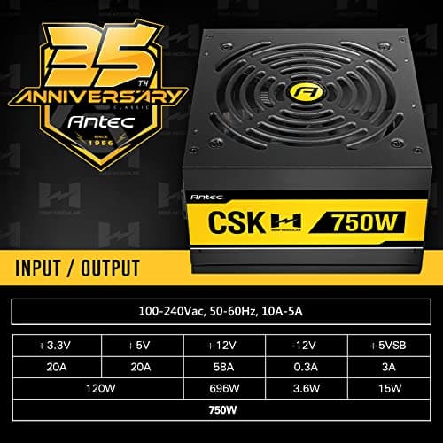 Antec CSK ATX 750W Semi-Modular 80+ Bronze Certified image