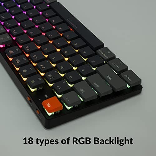 Keychron K5 SE Bluetooth/Wired Slim Keychron Optical Brown Low Profile Mechanical Keyboard image