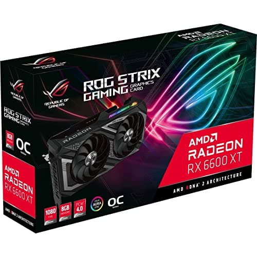 Asus ROG STRIX GAMING OC Radeon RX 6600 XT 8GB GDDR6 Black / Gray image