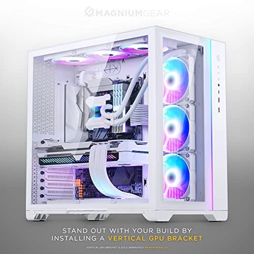 MagniumGear NEO QUBE 2 ATX Mid Tower White Tempered Glass Side Panel image