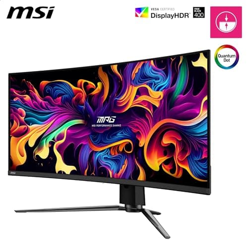 MSI MPG 341CQPX 34" 3440x1440 240Hz QD-OLED Curved Monitor image