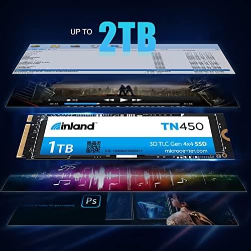 Inland TN450 1TB M.2-2280 SSD PCIe 4.0 X4 NVMe image