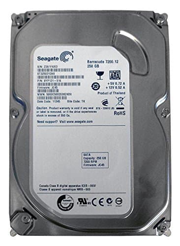 Seagate BarraCuda 250GB HDD 7200RPM 3.5" SATA 6.0 Gb/s Internal main image