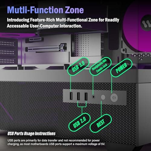 KEDIERS G7 Black 5 ARGB Fans image