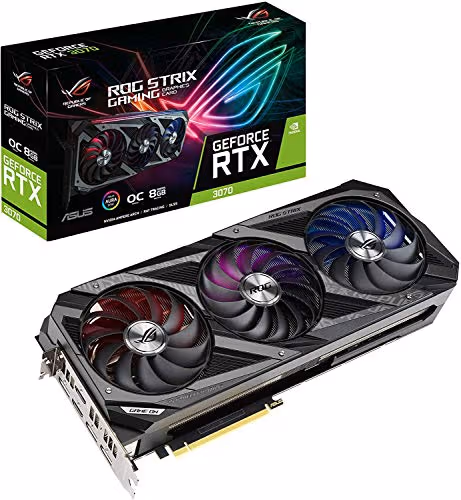 Asus ROG Strix Gaming OC GeForce RTX 3070 8GB GDDR6 Black image