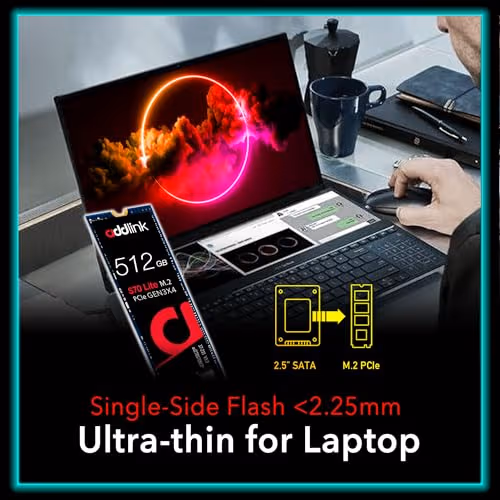 Addlink S70 512GB SSD M.2-2280 PCIe 3.0 x4 NVMe image