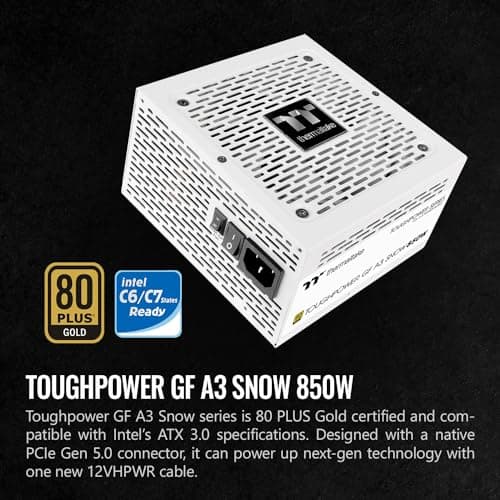 Thermaltake Toughpower GF A3 Snow 850W 80+ Gold Fully Modular image