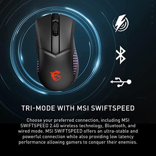 MSI CLUTCH GM51 Wireless/Wired Optical Gaming Mouse image