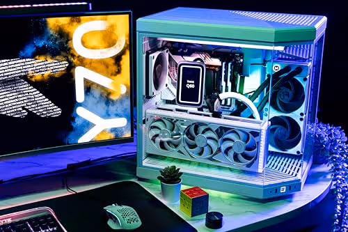 HYTE Y70 CS-HYTE-Y70-WW Dual Chamber Mid-Tower ATX Case with PCIe 4.0 Express Riser Cable Included, Snow White image