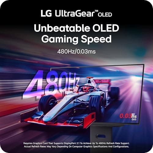 LG UltraGear 27" 1440p 480Hz OLED Monitor image