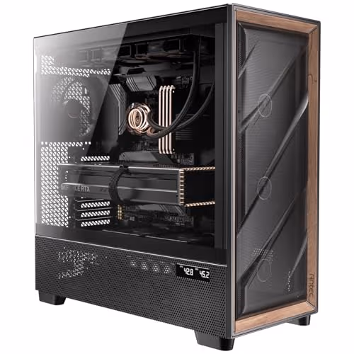 Antec FLUX PRO ATX Full Tower Black / Brown Tempered Glass main image