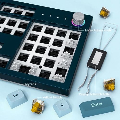 Montech MKey RGB Gateron G Pro 2.0 Yellow Wired Gaming Keyboard image