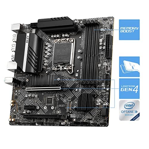 MSI B660 PRO B660M-A LGA1700 DDR4 Micro ATX image