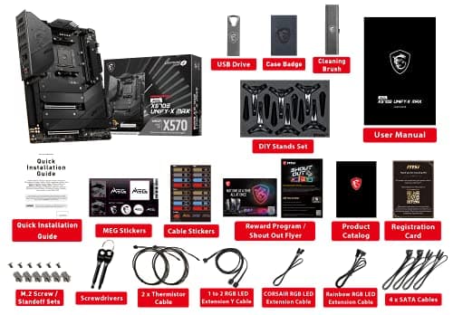 MSI X570S MEG UNIFY-X MAX AMD AM4 ATX Motherboard image