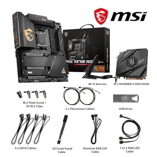 MSI X670E MEG ACE AM5 WIFI DDR5 EATX image