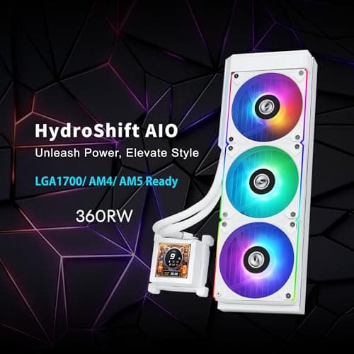Lian Li HydroShift Water 360mm LCD RGB 79.9 CFM White image