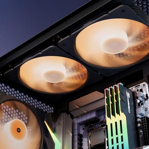 Vetroo SA-140 140mm Black 69.29 CFM PWM ARGB 3-Pack image