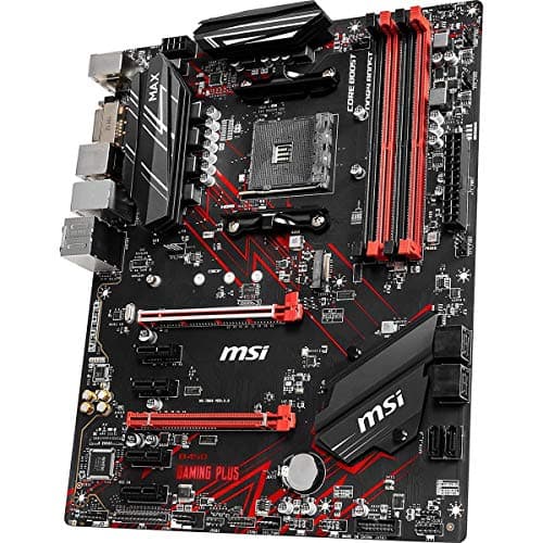 MSI Performance Gaming AMD Ryzen 2ND and 3rd Gen AM4 M.2 USB 3 DDR4 DVI HDMI Crossfire ATX Motherboard (B450 GAMING PLUS Max) image