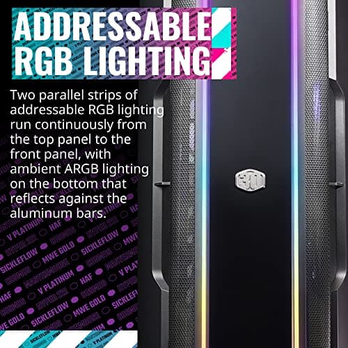 Cooler Master Cosmos Infinity 30th Anniversary ATX Full Tower Black / Silver Tempered Glass Side Panel image