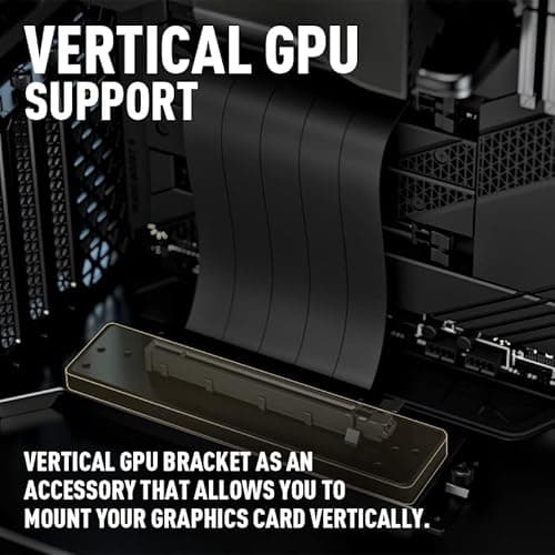 MSI MEG PROSPECT 700R ATX Mid Tower Black Tempered Glass Side Panel, USB 3.2 Gen 2x2 Type-C, USB 3.2 Gen 1 Type-A image