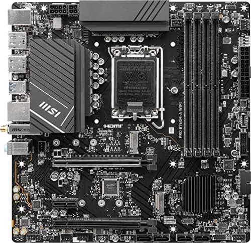 MSI PRO B760M-A WIFI DDR5 Micro ATX image