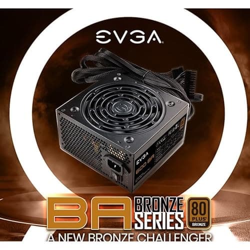 EVGA 600 BA Black ATX 600W Non-Modular 80+ Bronze Certified image