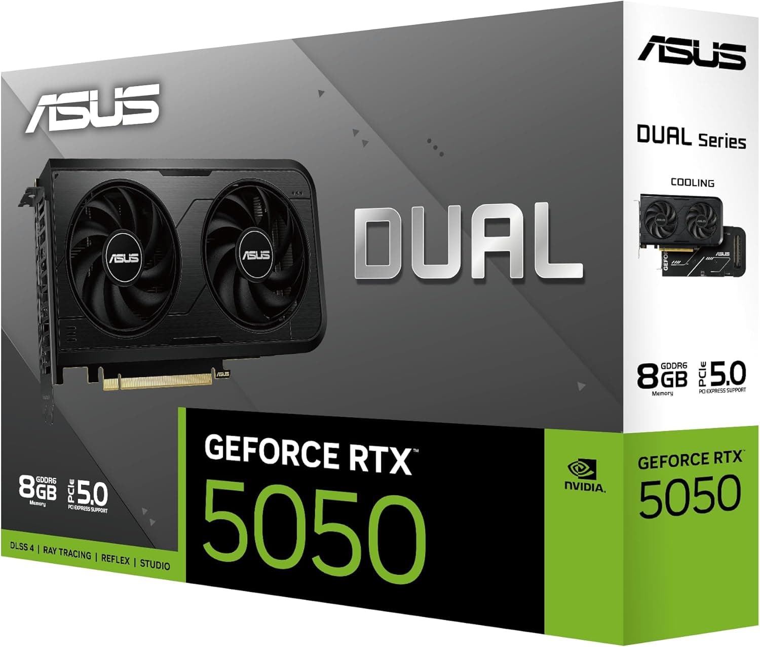 ASUS Dual GeForce RTX 5050 8GB GDDR6 OC Edition BLACK image