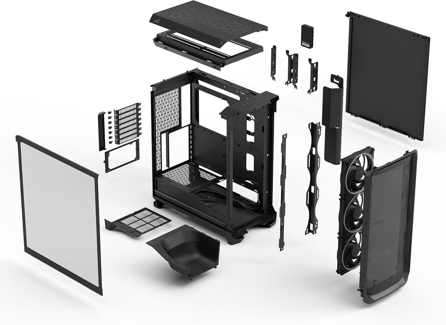 Fractal Design Meshify 3 Ambience Pro RGB Black TG Light Tint image