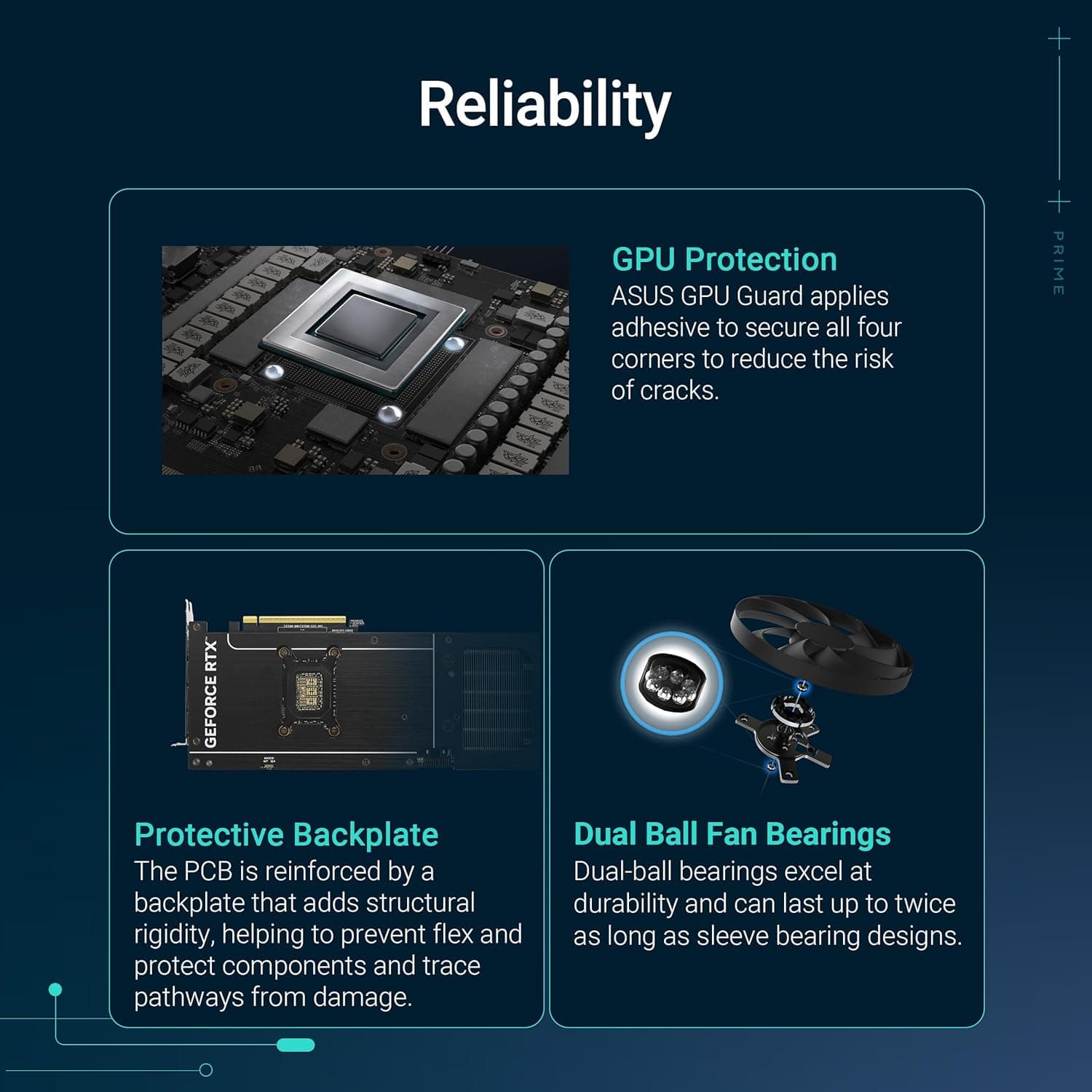 Asus PRIME GeForce RTX 5080 16GB GDDR7 Black / White image