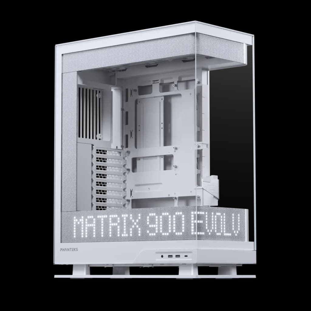 Phanteks EVOLV X2 Matrix ATX Mid Tower White Tempered Glass Side Panel image