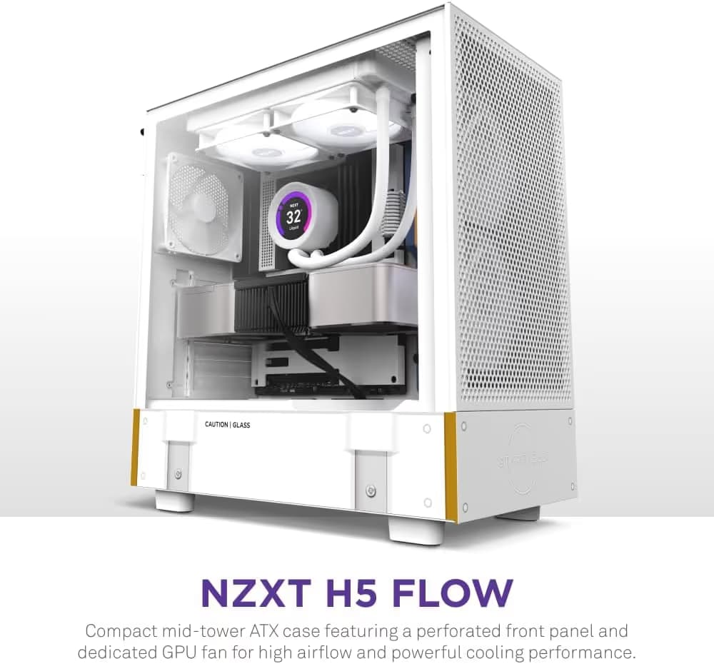 NZXT H5 Flow Starfield Limited Edition ATX Mid Tower Cabinet (White) image