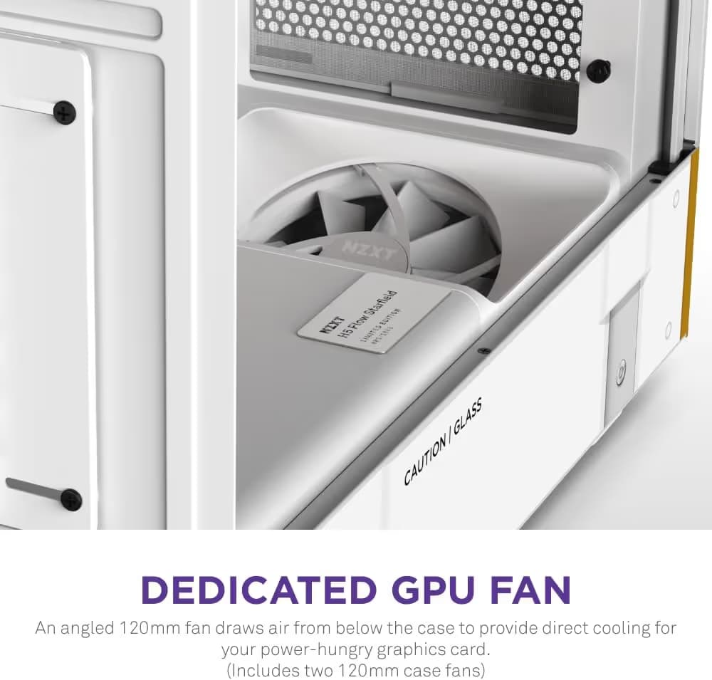 NZXT H5 Flow Starfield Limited Edition ATX Mid Tower Cabinet (White) image
