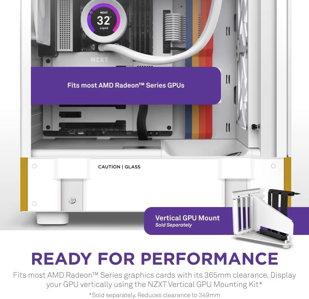 NZXT H5 Flow Starfield Limited Edition ATX Mid Tower Cabinet (White) image