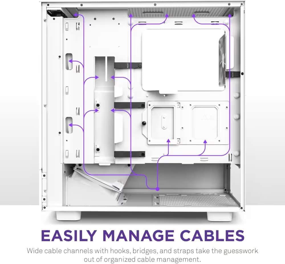 NZXT H5 Flow Starfield Limited Edition ATX Mid Tower Cabinet (White) image