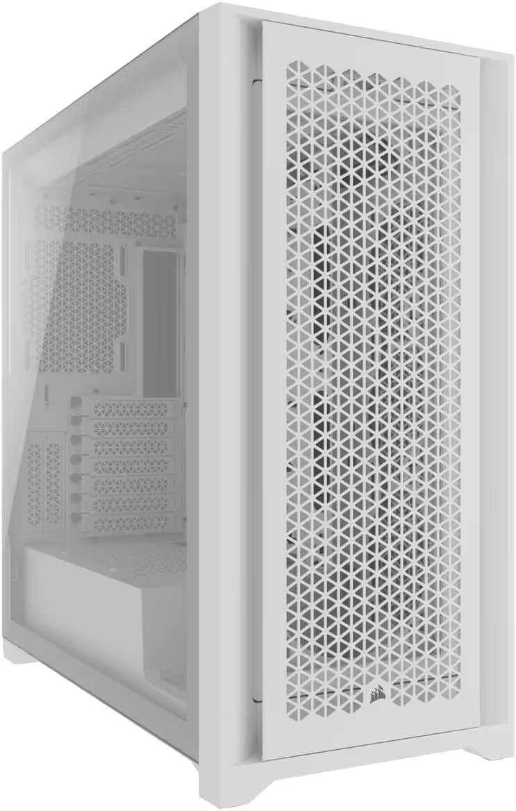 Corsair 5000D CORE AIRFLOW ATX Mid Tower White with Tempered Glass Side Panel, USB 3.2 Gen 2 Type-C, USB 3.2 Gen 1 Type-A main image