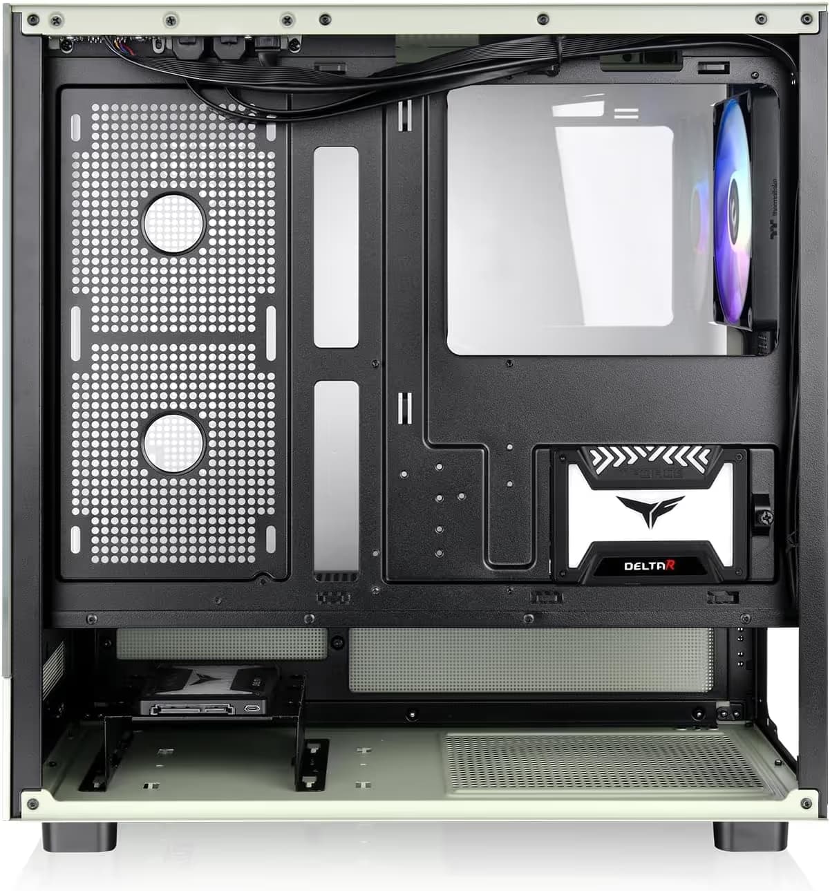 Thermaltake View 270 TG ARGB Matcha Green Mid Tower Chassis Tempered Glass Side Panel image
