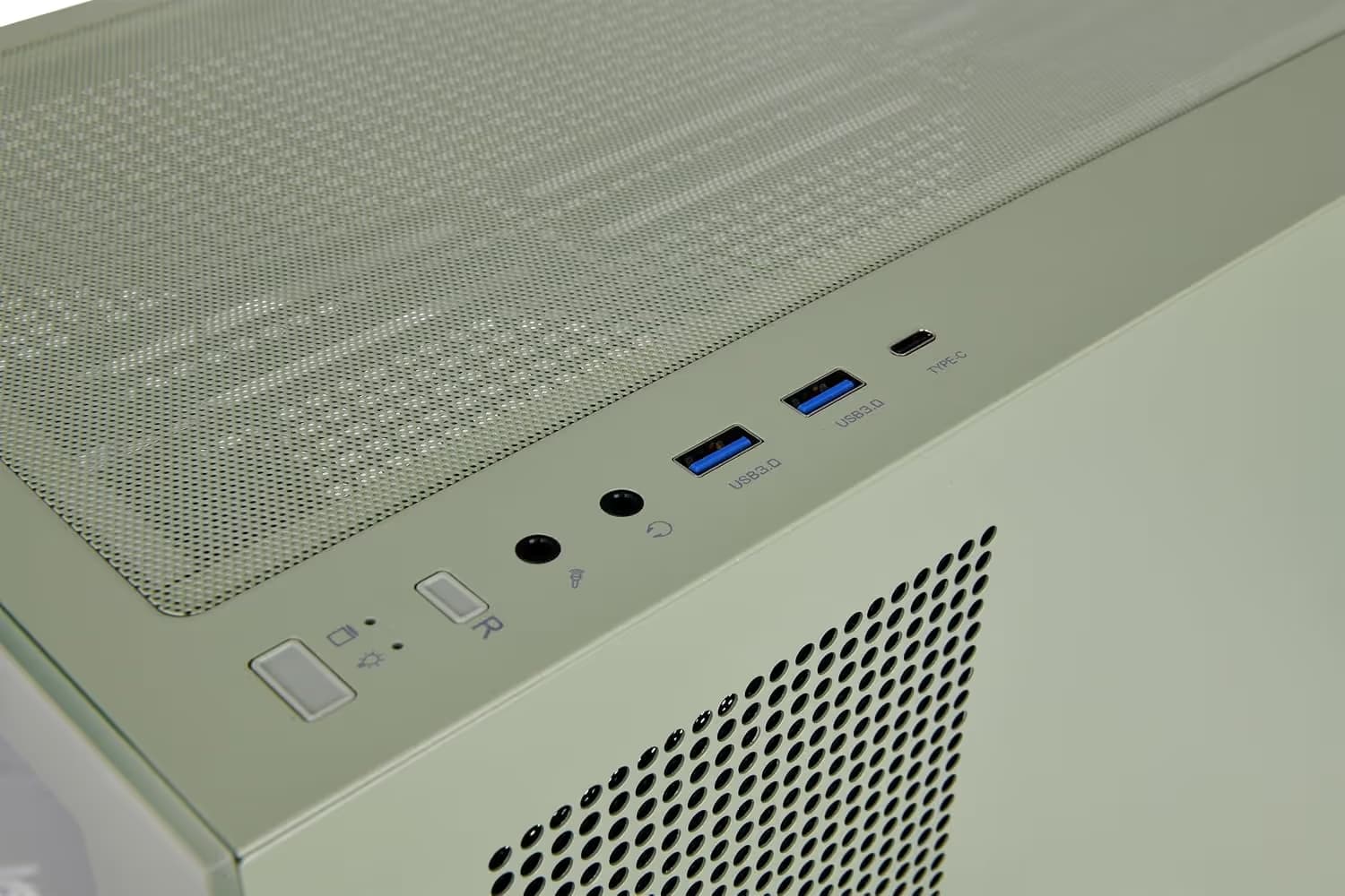 Thermaltake View 270 TG ARGB Matcha Green Mid Tower Chassis Tempered Glass Side Panel image