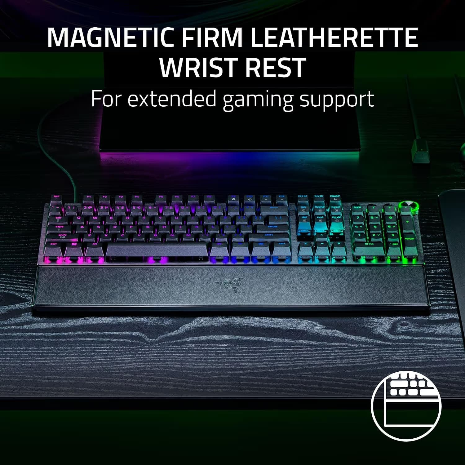 Razer Huntsman V3 Pro Full Size RGB Wired Analog Optical Gaming Keyboard image