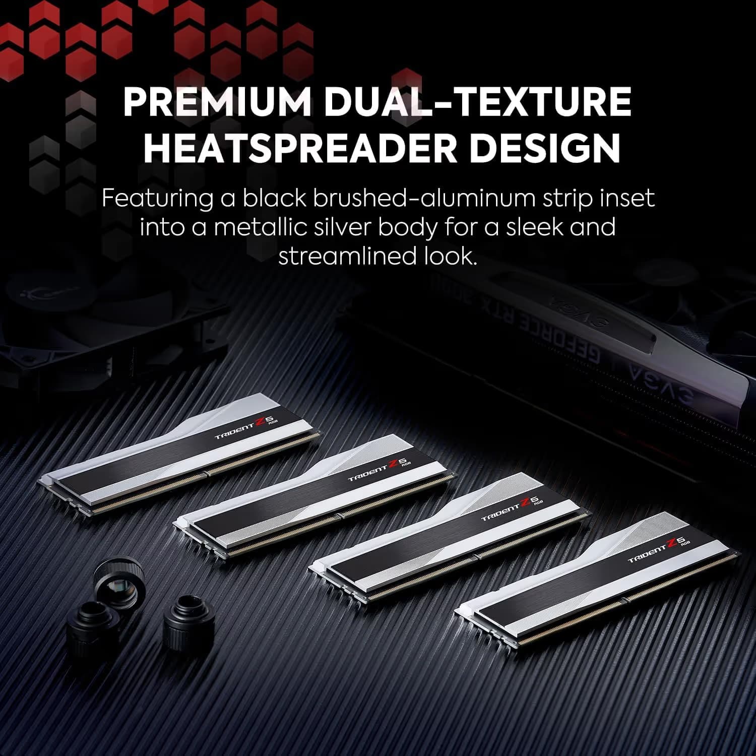G.Skill Trident Z5 RGB Metallic Silver DDR5-6400 CL32 32GB (2x16GB) image